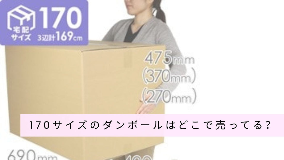 170サイズのダンボールはどこで売ってる?