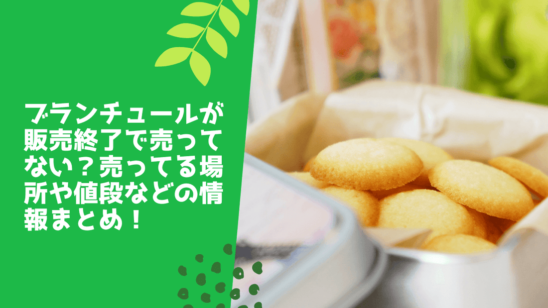 ブランチュールが販売終了で売ってない?売ってる場所や値段などの情報まとめ!