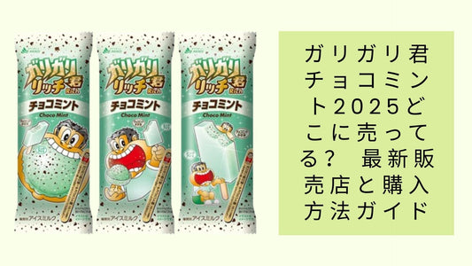 ガリガリ君チョコミント2025どこに売ってる?